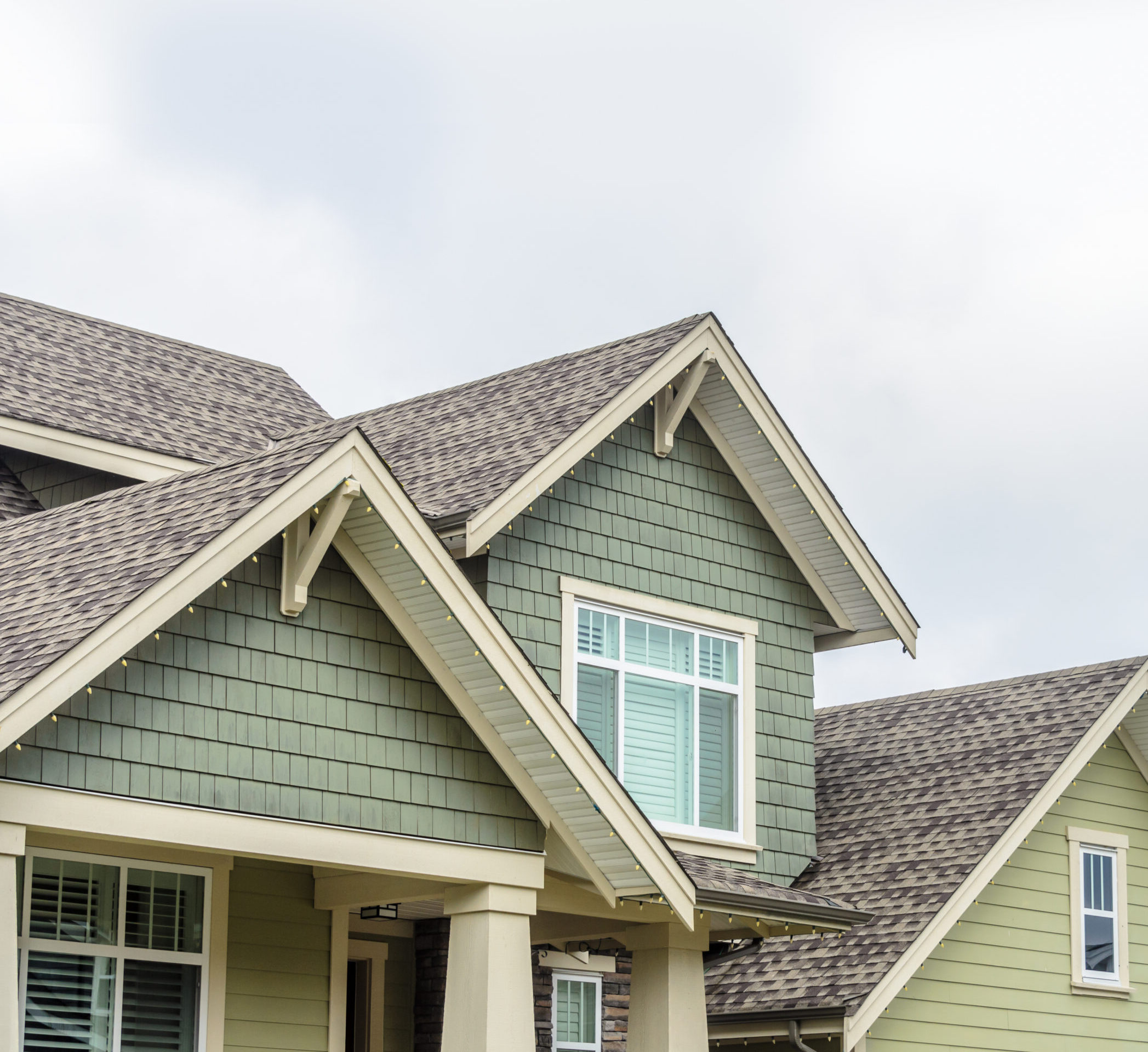 The top of the house with nice window.